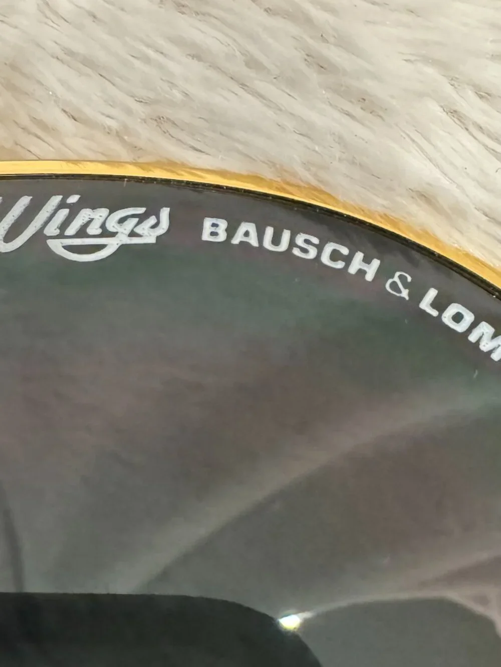 Vintage Bausch & Lomb Wings L1375 Arista Gray Sunglasses Complete Set